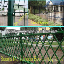 3.8/4mm PVC coated high quality welded wire mesh fence with 60*60 pillars